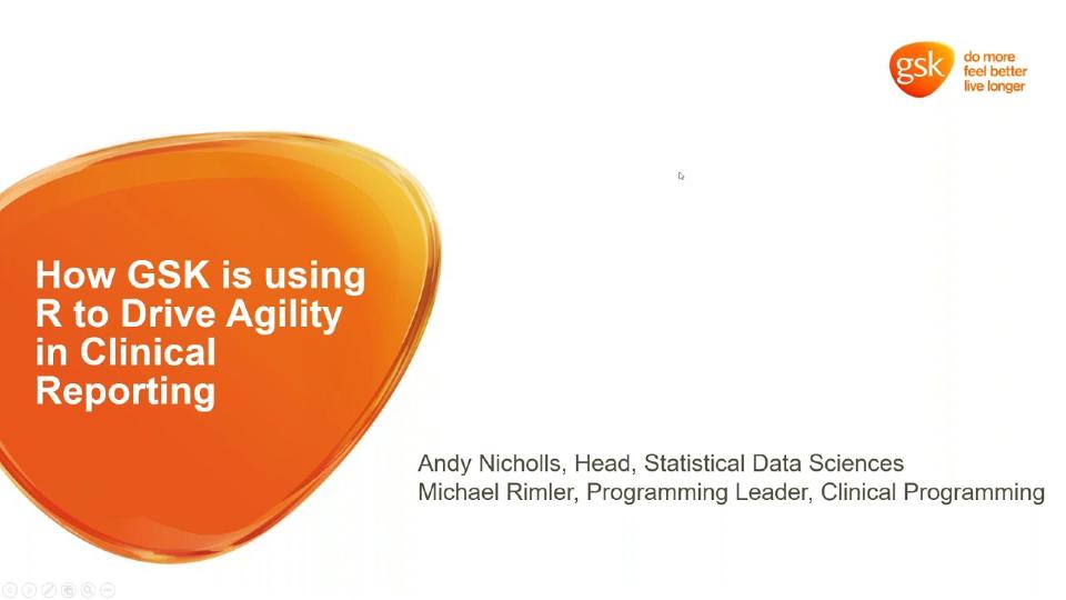 Andy Nicholls & Michael Rimler | Using R to Drive Agility in Clinical Reporting | RStudio (2020)