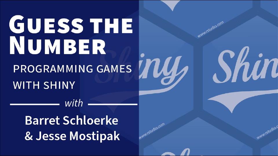 Programming Games with Shiny || Guess the Number || RStudio