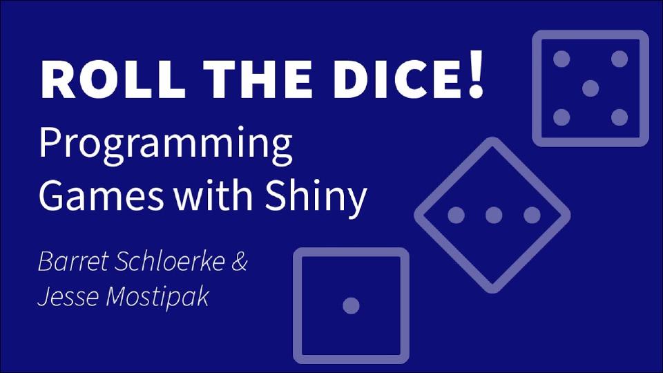 Programming Games with Shiny || Roll the Dice || RStudio