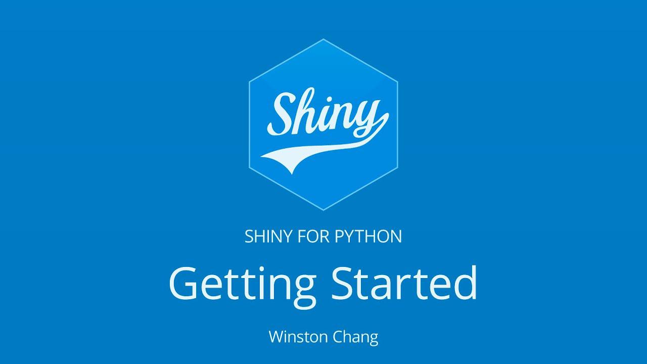 Getting Started with Shiny for Python - in the browser! || Winston Chang || Posit