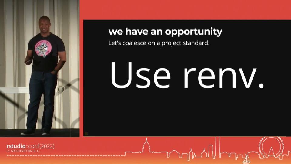 E. David Aja | You should be using renv | RStudio (2022)