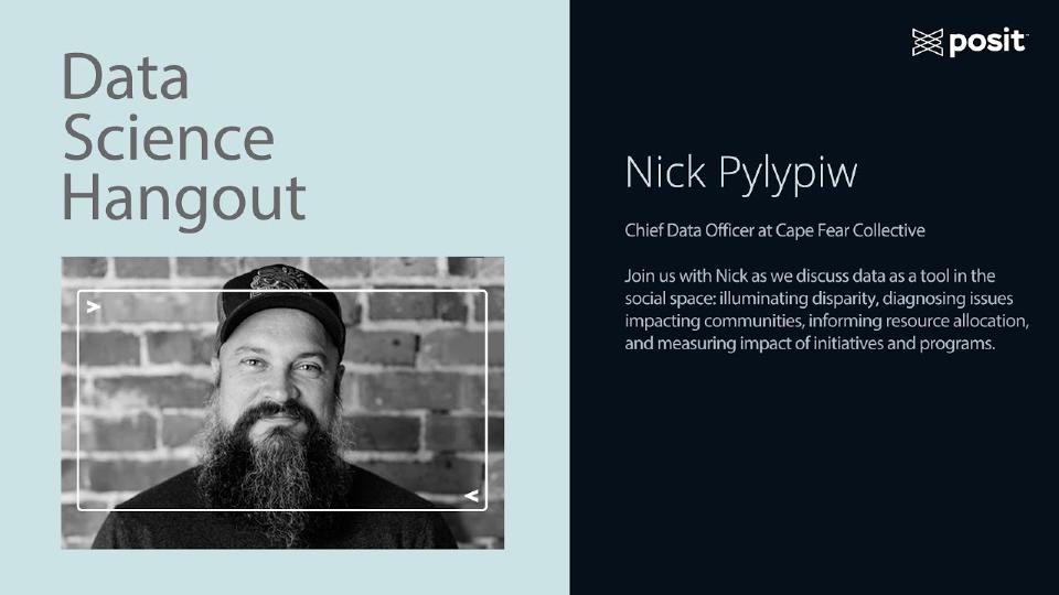 Nick Pylypiw @ Cape Fear Collective | Building up trust with stakeholders | Data Science Hangout