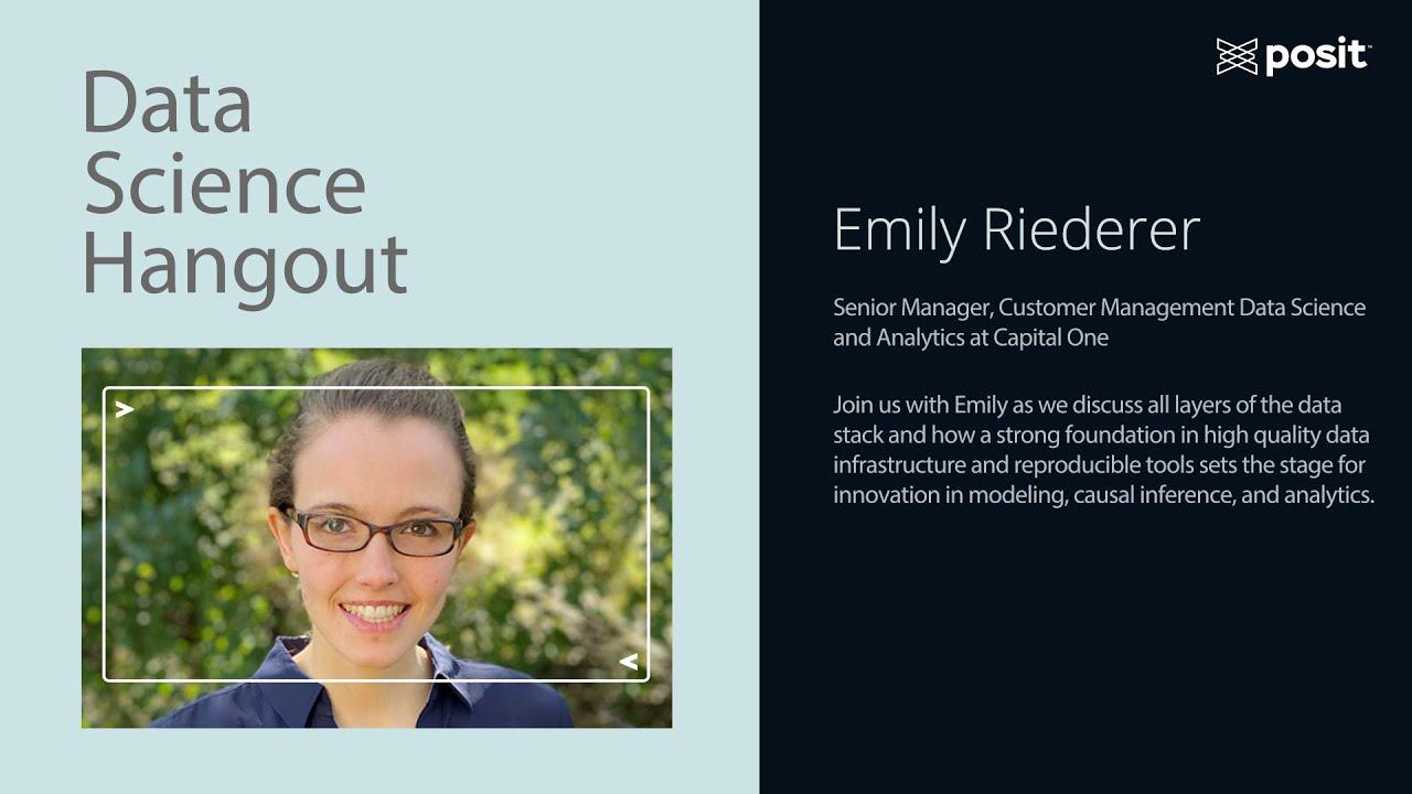 Emily Riederer @ Capital One | Explicit design at the start of a project | Data Science Hangout
