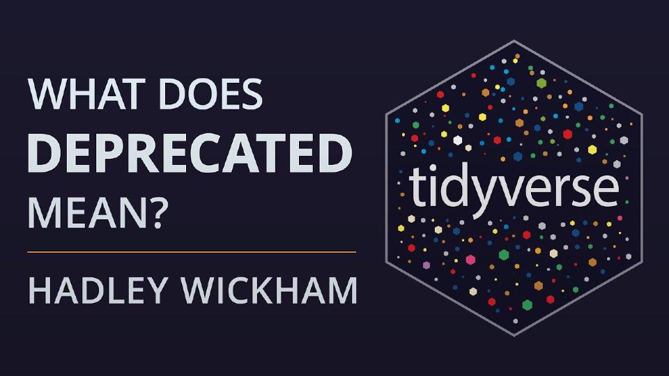 What does deprecated mean? Package lifecycle and the process of deprecation.