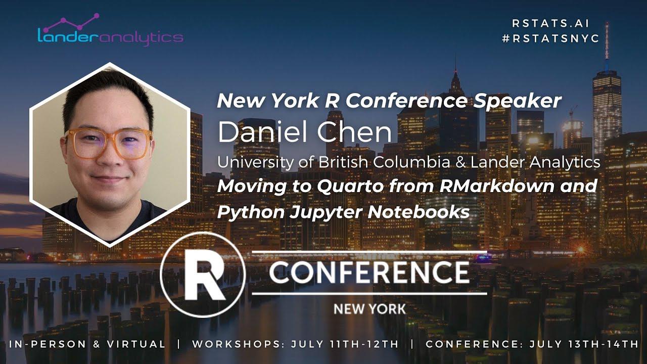 Daniel Chen - Moving to Quarto from RMarkdown and Python Jupyter Notebooks