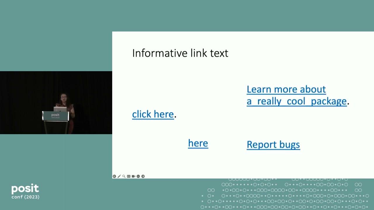 Commit to Change: How to Increase Accessibility in Your Favorite Open Source Projects - posit::conf