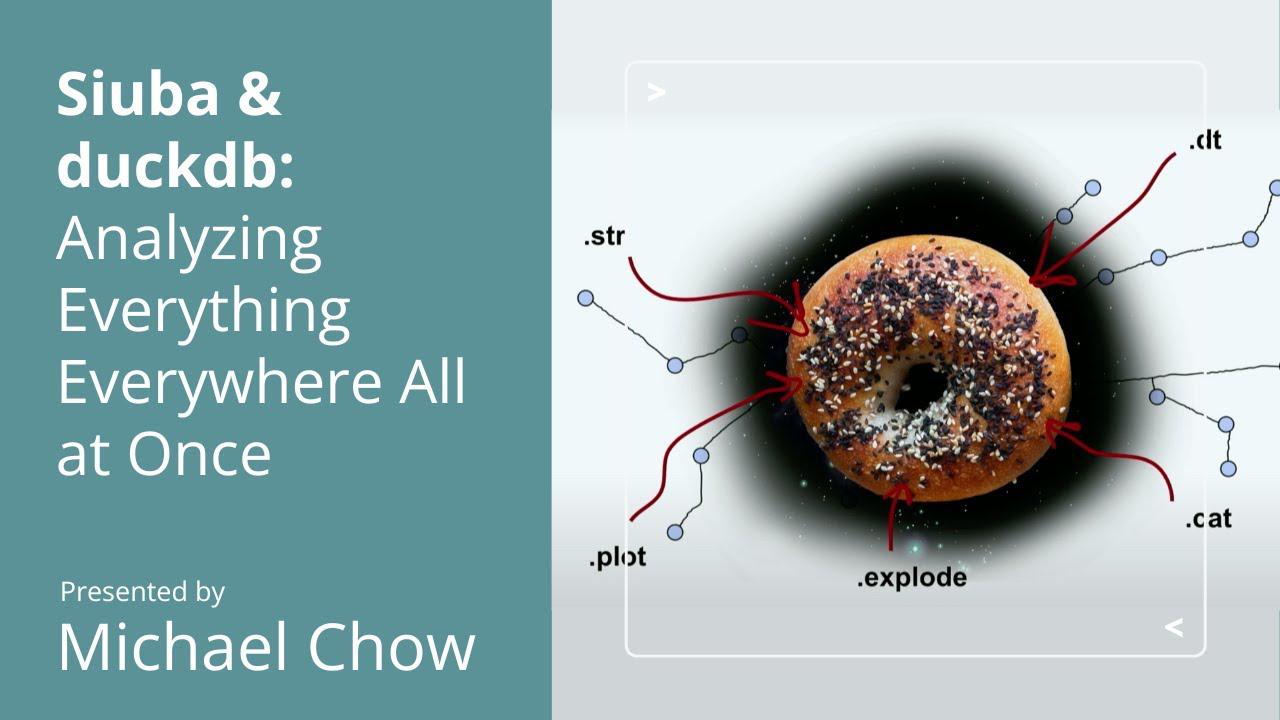 Siuba and duckdb: Analyzing Everything Everywhere All at Once - posit::conf(2023)