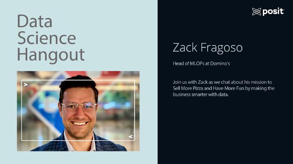 MLOps for a billion pizzas a year | Zack Fragoso @ Domino's Pizza | Data Science Hangout