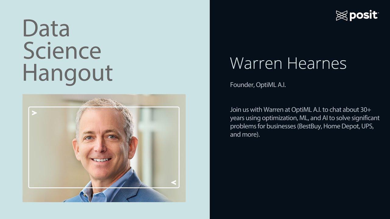 Warren Hearnes @ OptiML AI | Data Science Hangout