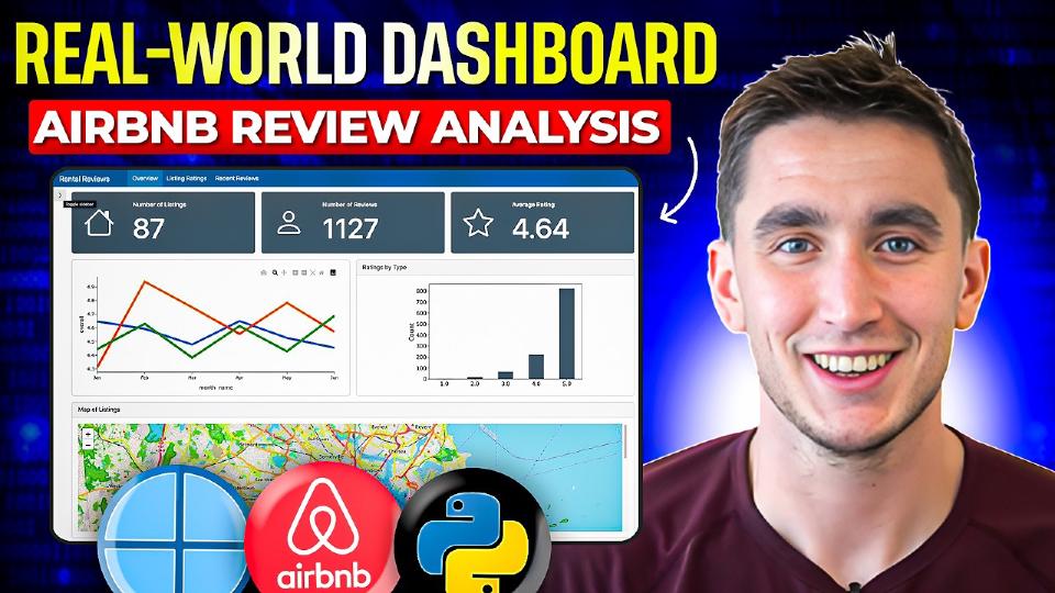Real-World Python Dashboard Project w/ Quarto! (Airbnb Review Analysis)