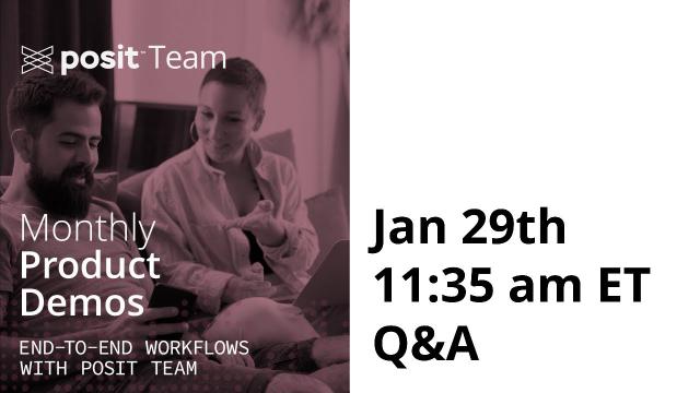 Live Q&A following Workflow Demo - January 29th!
