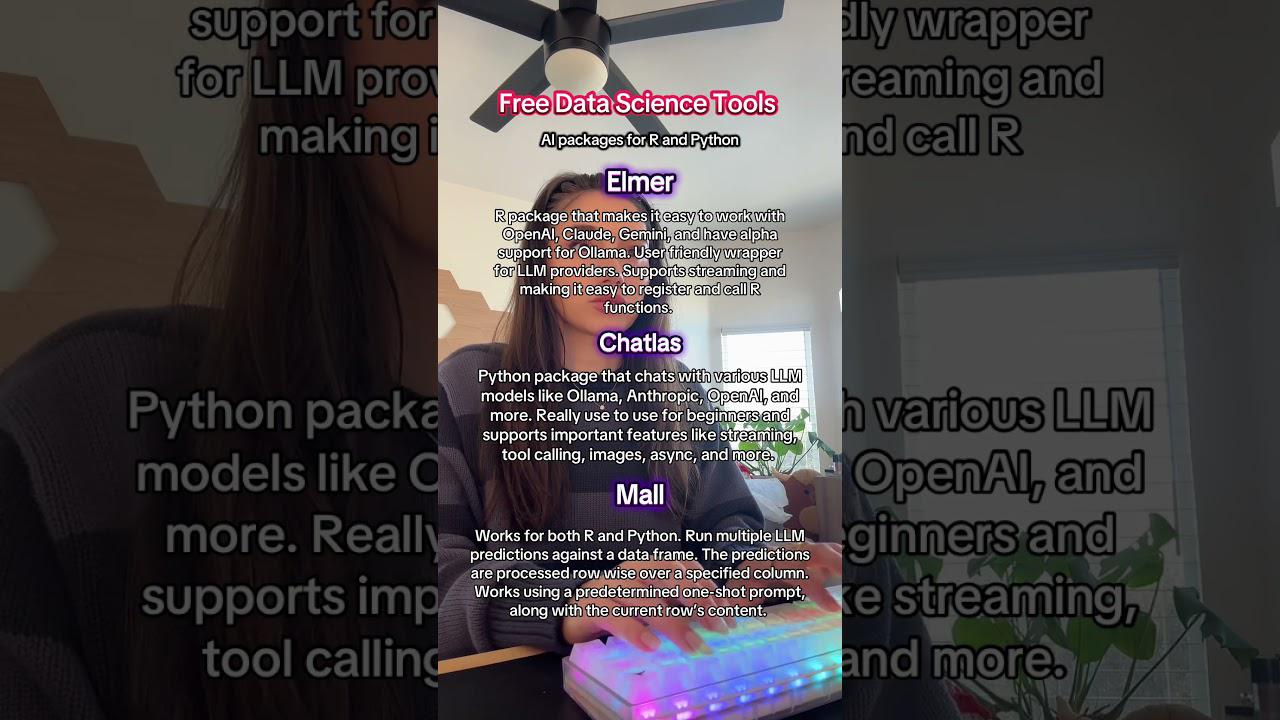 Free AI packages for R and Python #pythoncontent