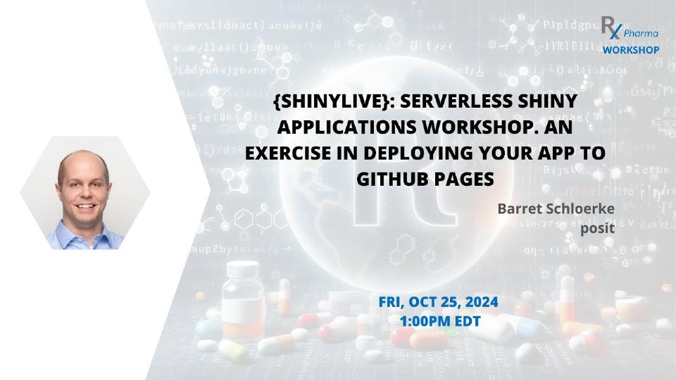 {shinylive}: Serverless Shiny applications workshop