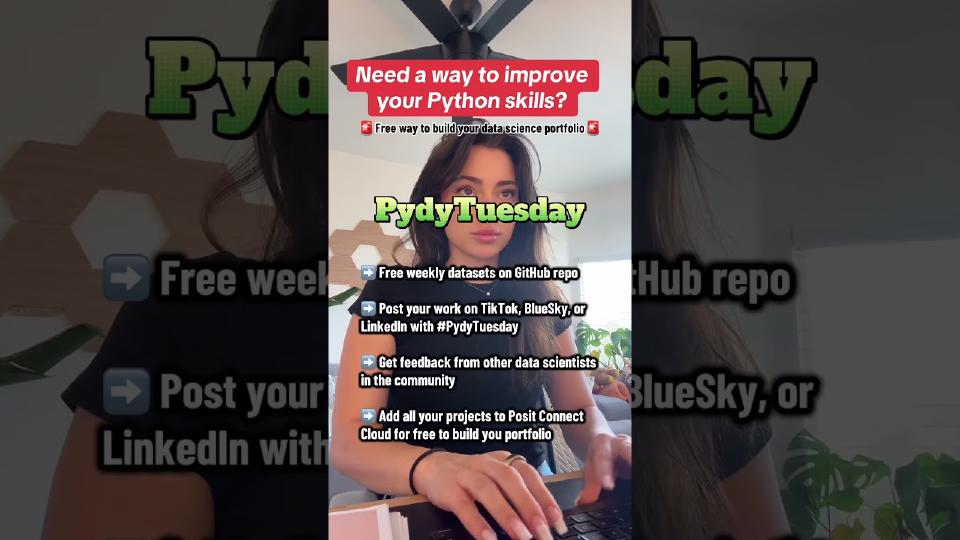 🚨LEVEL UP your Python Skills with this WEEKLY Project #datascience #codingforbeginners #pydytuesday
