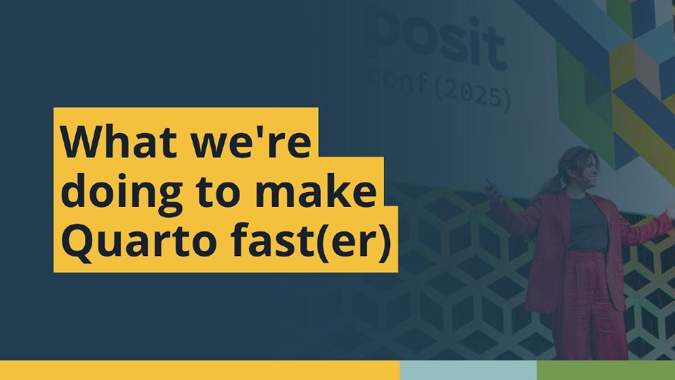 What we're doing to make Quarto fast(er) (Carlos Scheidegger, Posit) | posit::conf(2025)