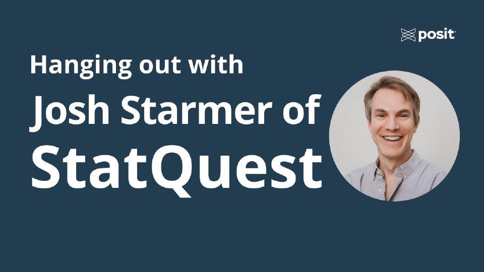 Teaching out loud and becoming StatQuest | Josh Starmer | Data Science Hangout