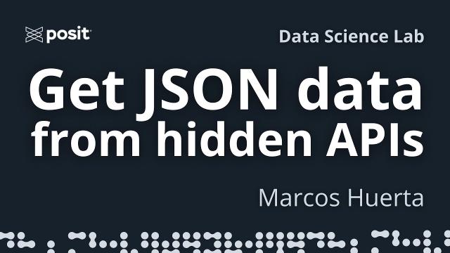 Inspecting websites to find JSON data APIs | Marcos Huerta | Data Science Lab