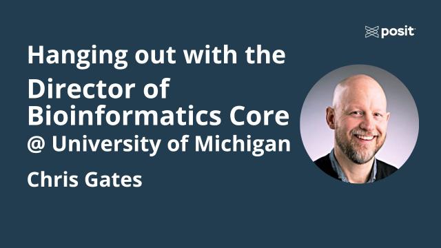 The Intersection of Biology, Stats, and CS | Chris Gates | Data Science Hangout